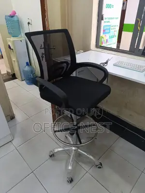 Reception Counter Mesh Chair