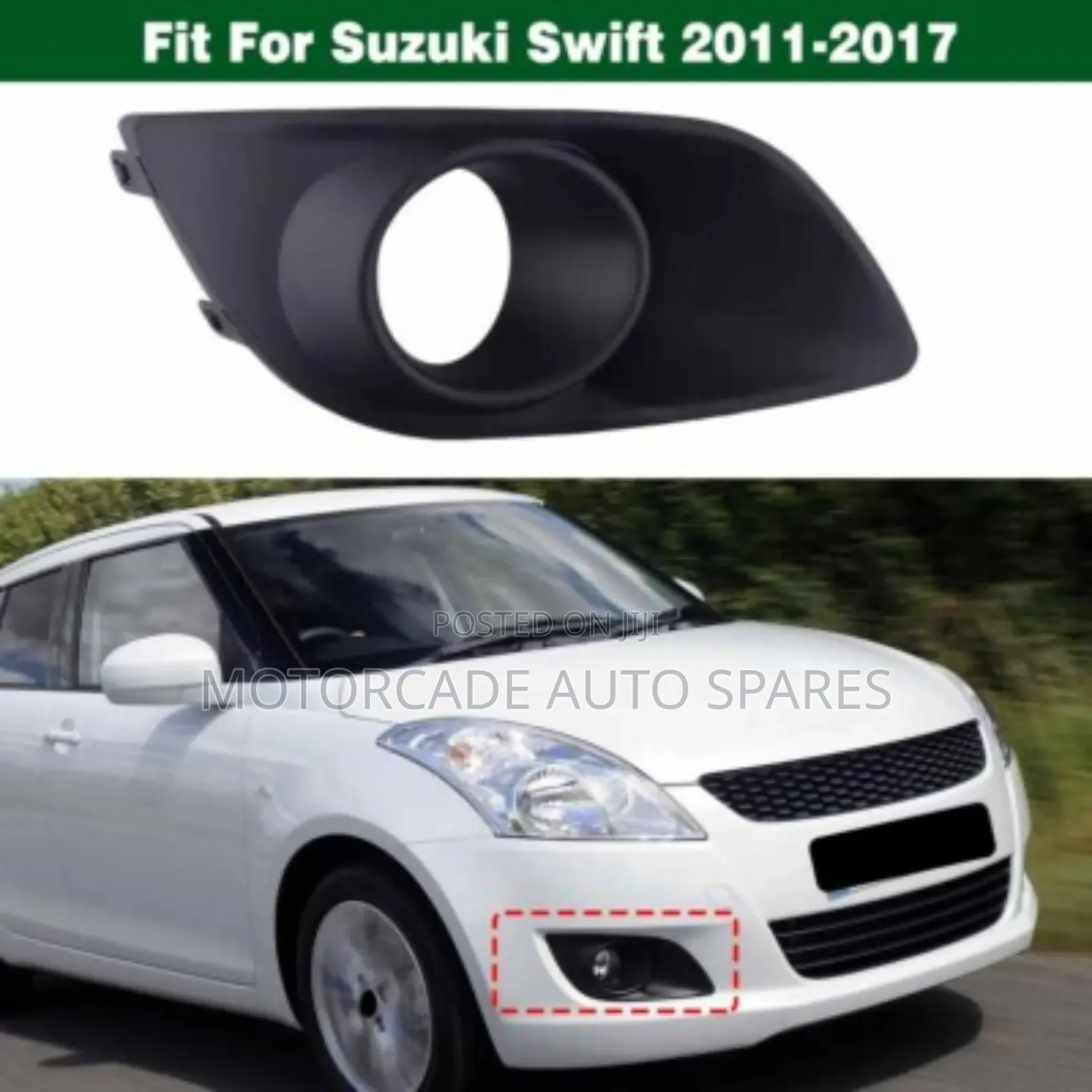 Suzuki Swift 2012 Bumper Fog Light Cover