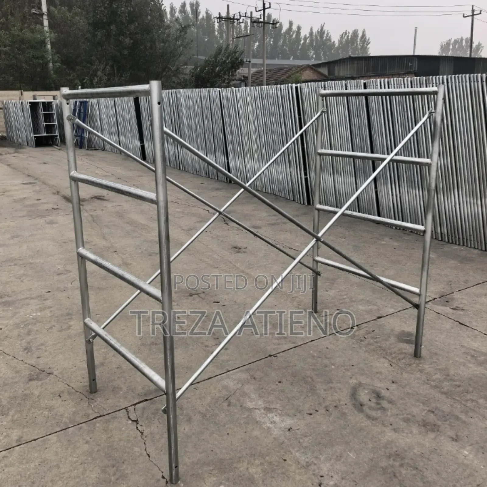 Reinforced Metal Scaffolding Ladder
