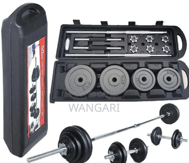 50kg Dumbell Set Chrome
