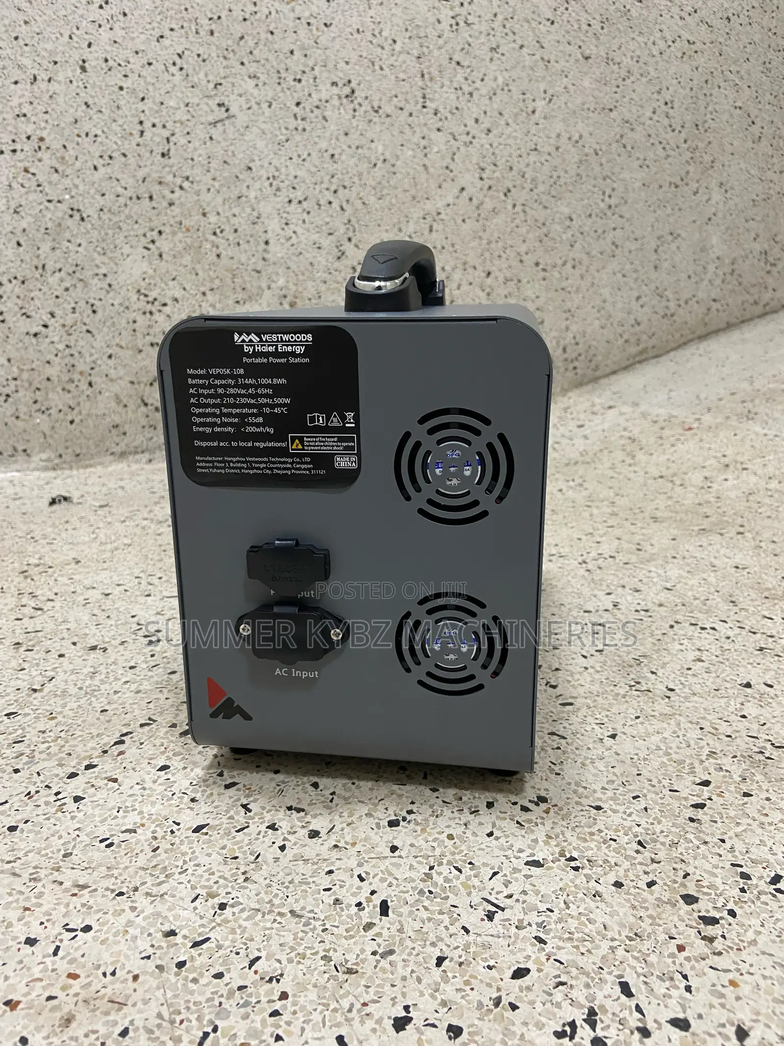 Vestwoods by Haier Energy Portable Power Station – Vepo5k‐10b