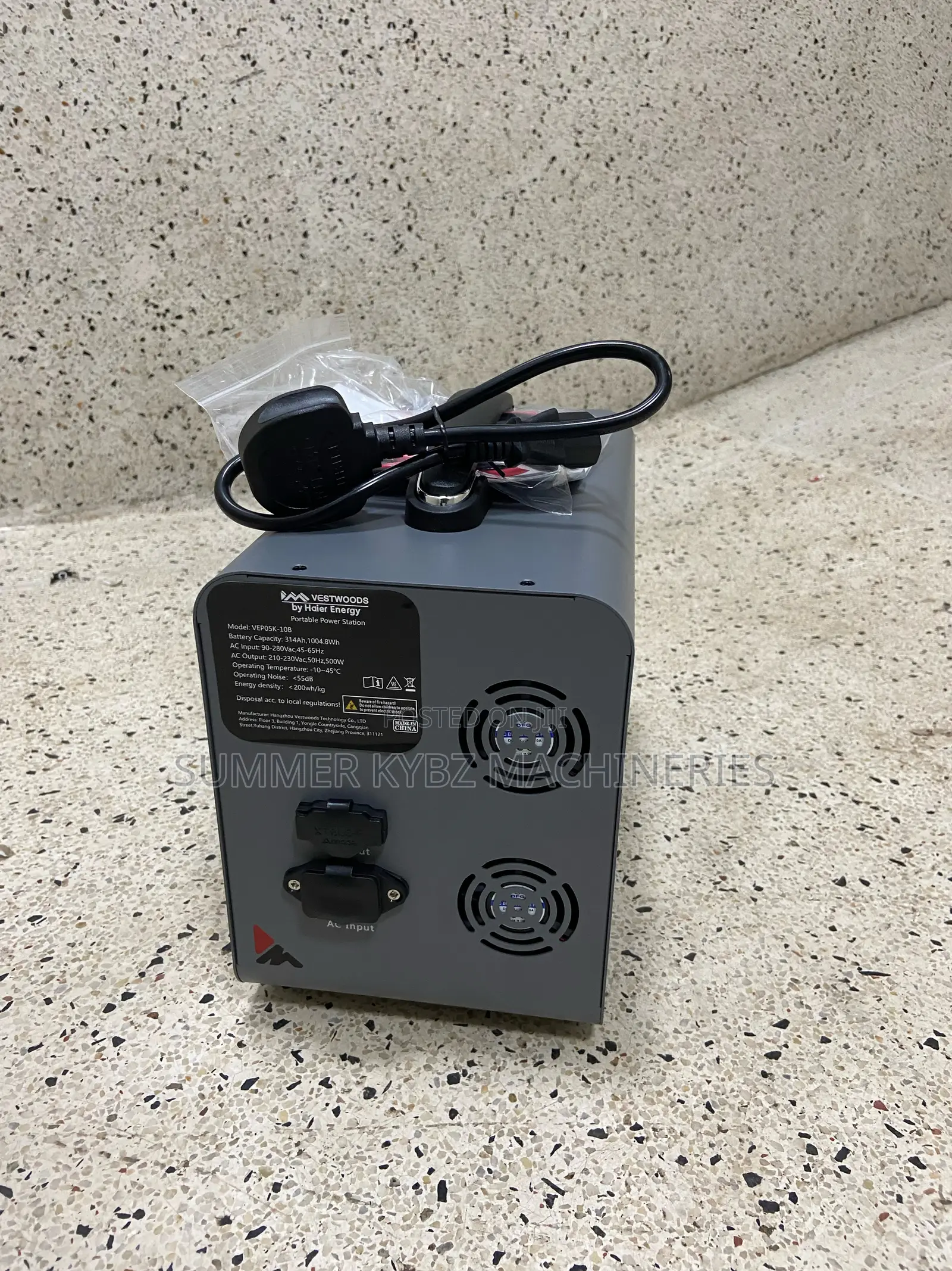 Vestwoods by Haier Energy Portable Power Station – Vepo5k‐10b