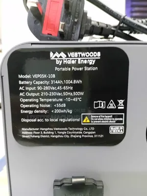 1kw Vestwoods Portable Power Station