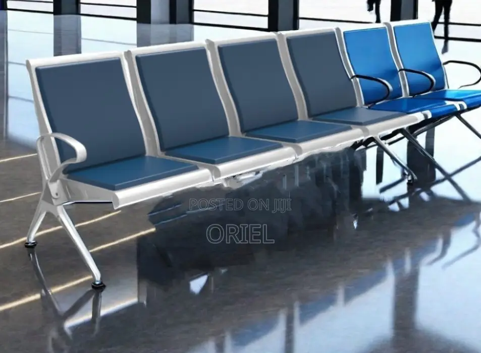 Office Bench : Padded Heavy Duty 4 Seater Linked Bench