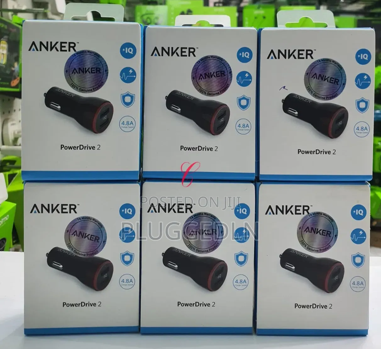 Anker Powerdrive 24w Dual Usb Car Charger.