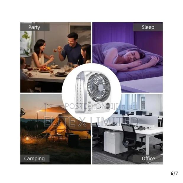 Multifunctional 6-in-1 Portable Fan With Led Lamp - thumbnail 8