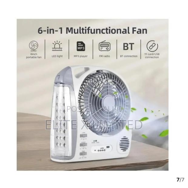 Multifunctional 6-in-1 Portable Fan With Led Lamp - thumbnail 9