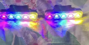 Colorful Bicycle Lights Set And One Red Rear Light