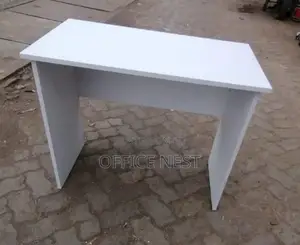 All White Office Desk
