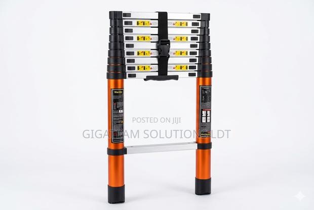 2.3m Single Telescopic Aluminium Ladder - thumbnail 2