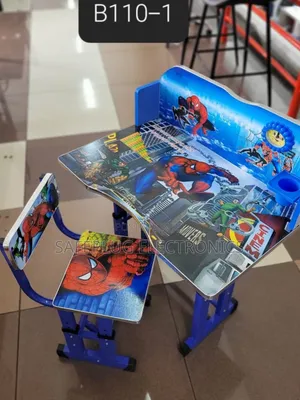 Kids Executive Study Desk – Spider-Man Design (Blue)