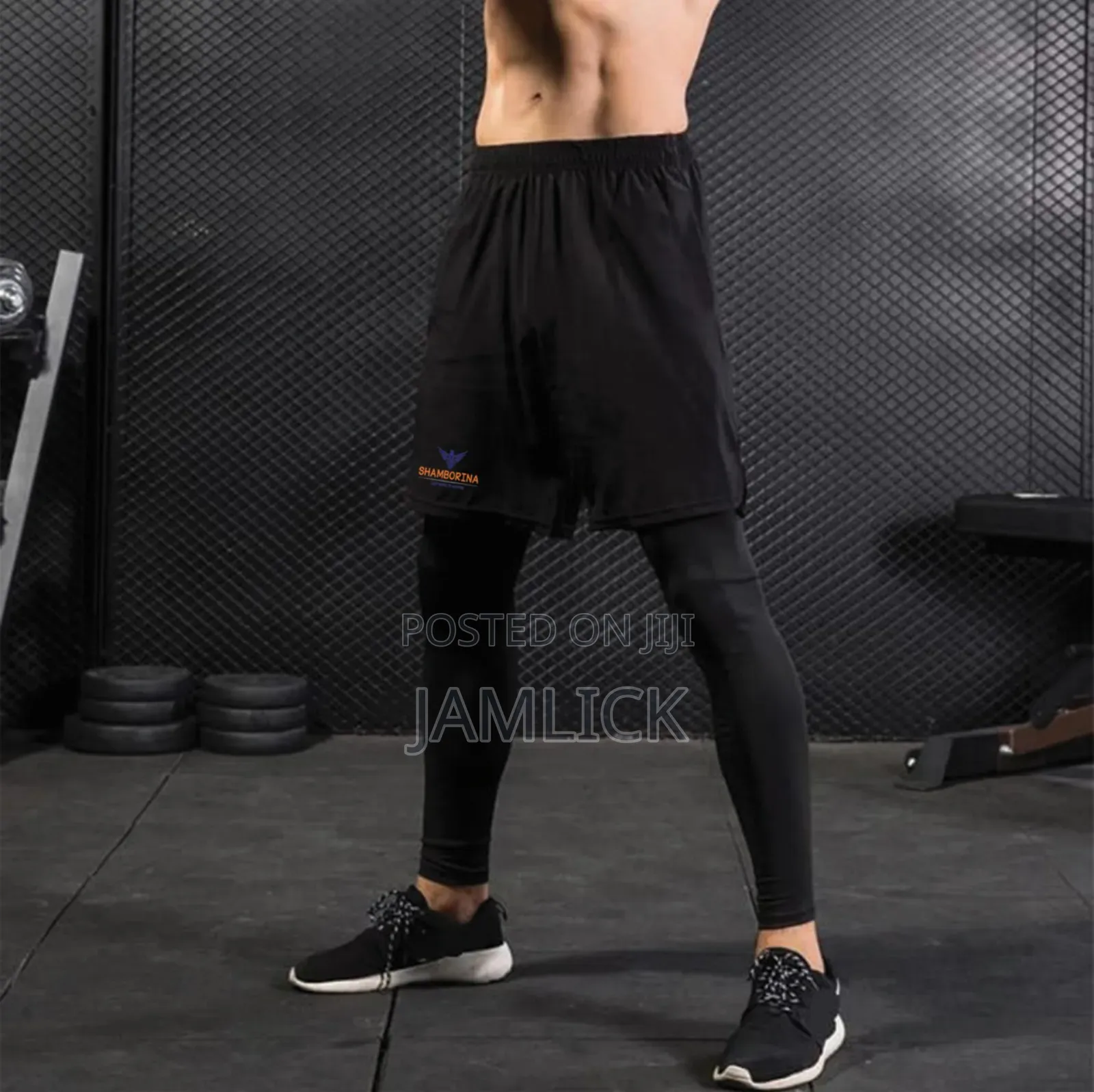 2-in-1 Men’S Gym Shorts With Leggings –Sh