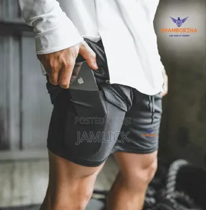2-in-1 Men’S Gym Shorts –Sh