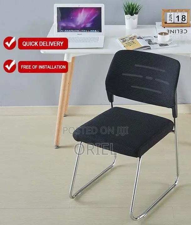 Office Chair : Mid-Back Office Waiting Mesh Chair