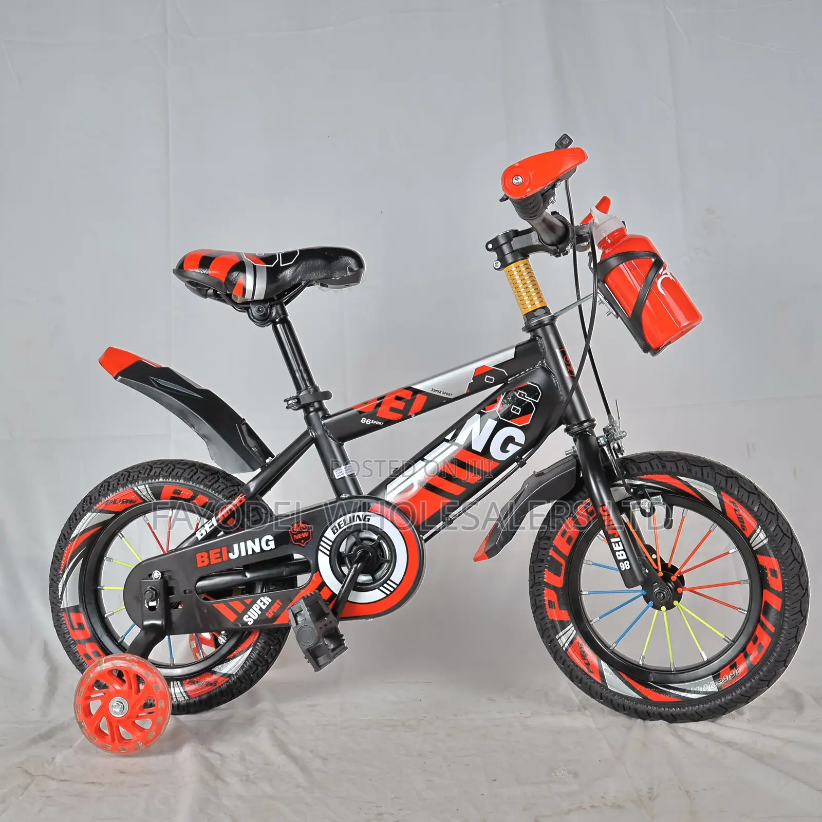 Kids Beijing Sport 12” Kids Bicycle With Bottle