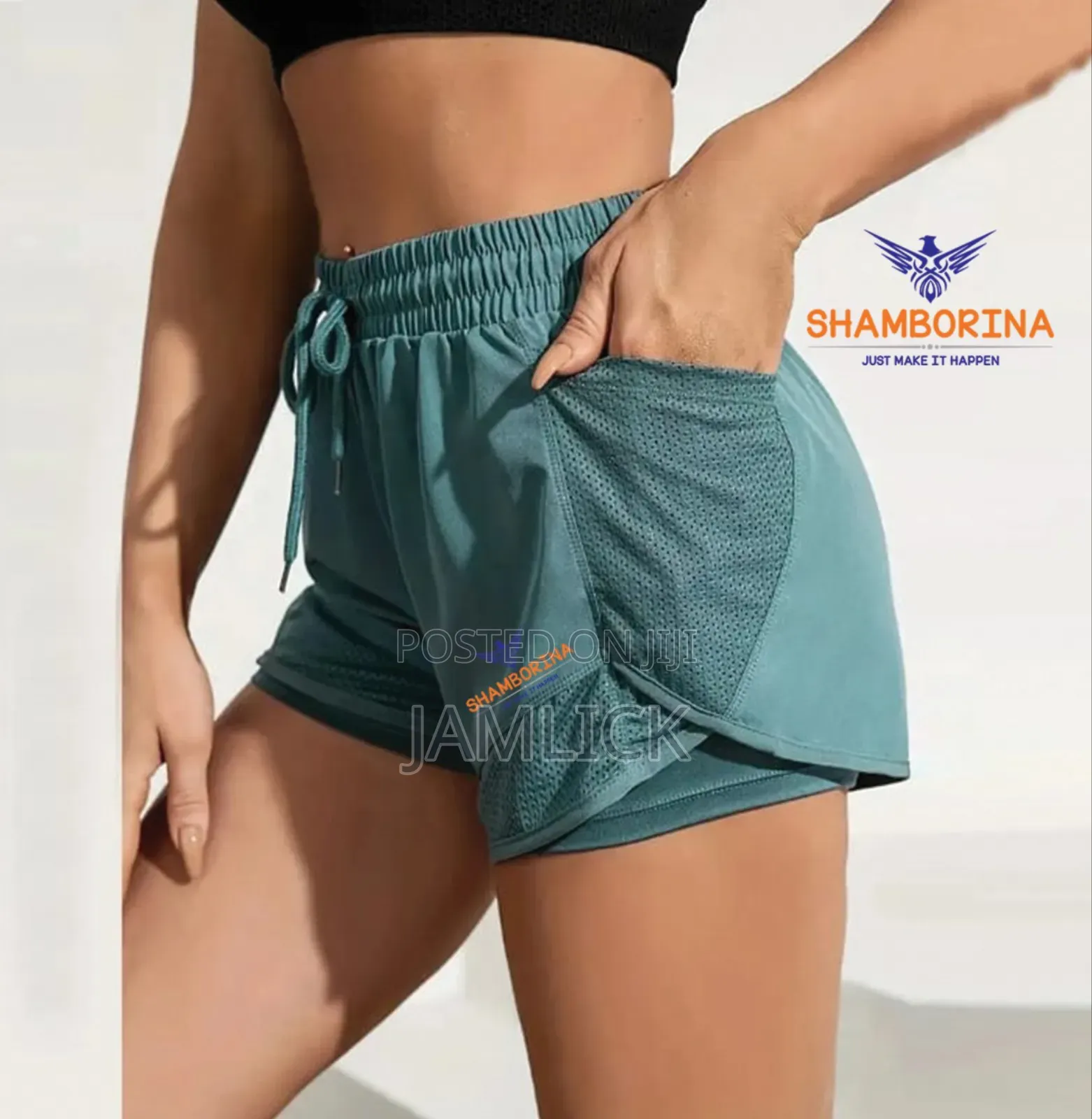 2-in-1 Women’S Gym Shorts –Sh