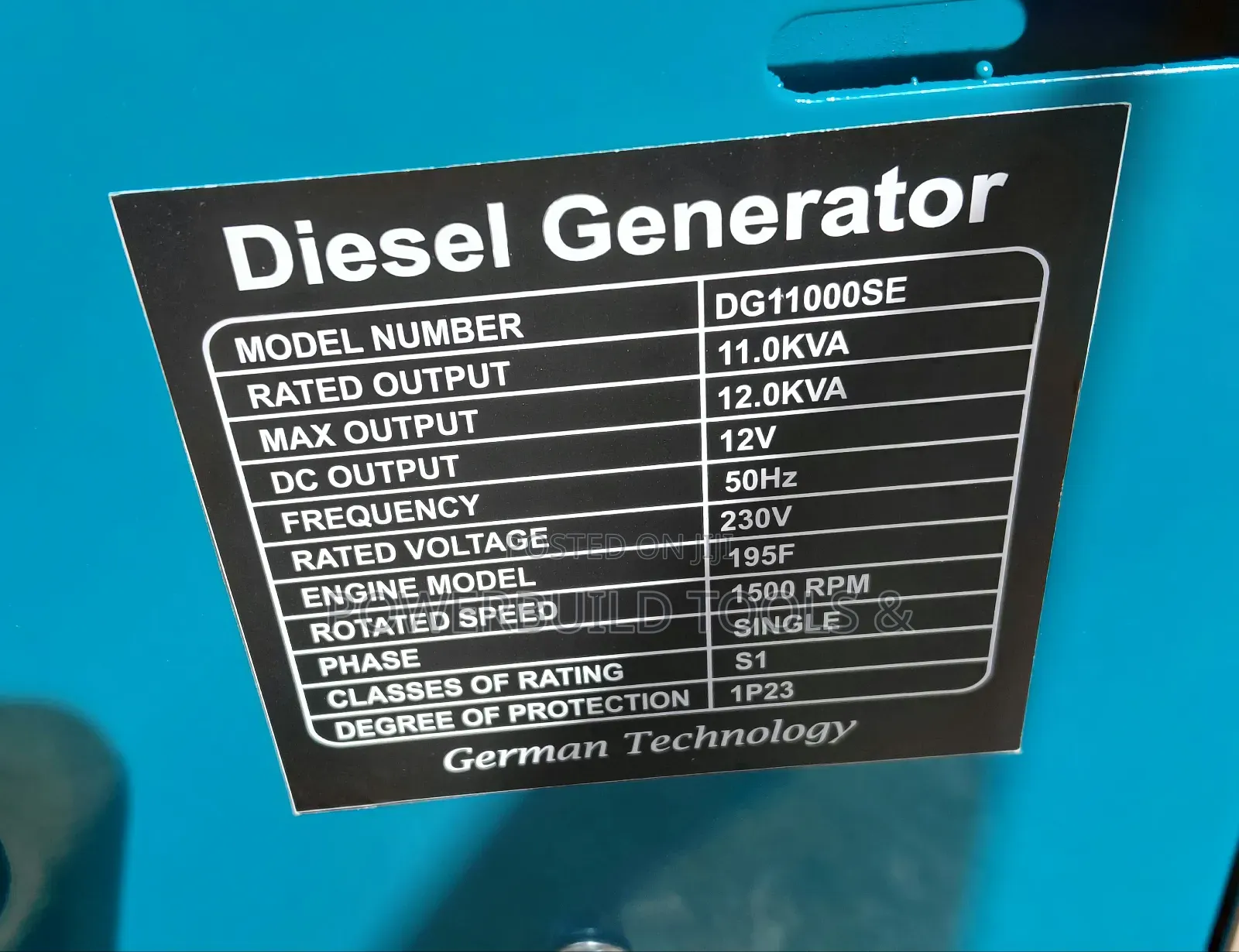Premier 12kva Pm11000se Single Phase Diesel Generator
