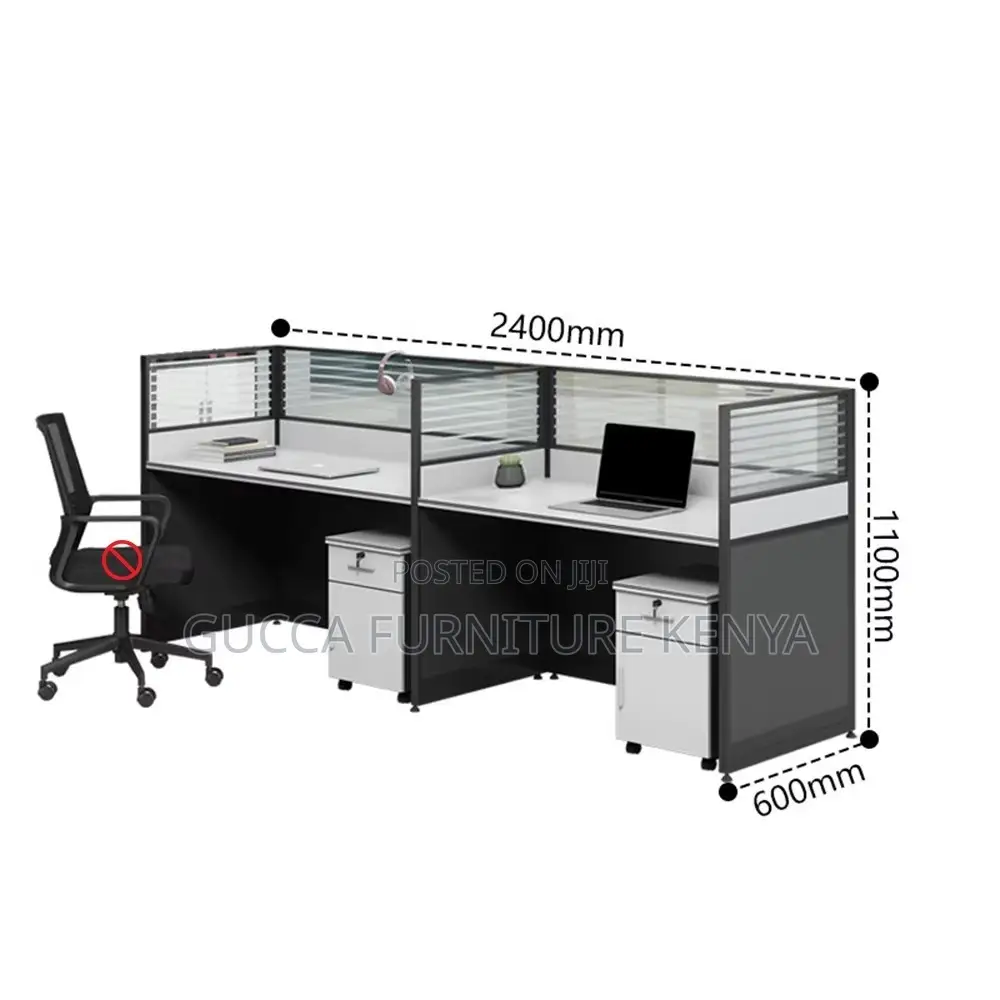 2-Seater Straight Modular Imported Work-Station