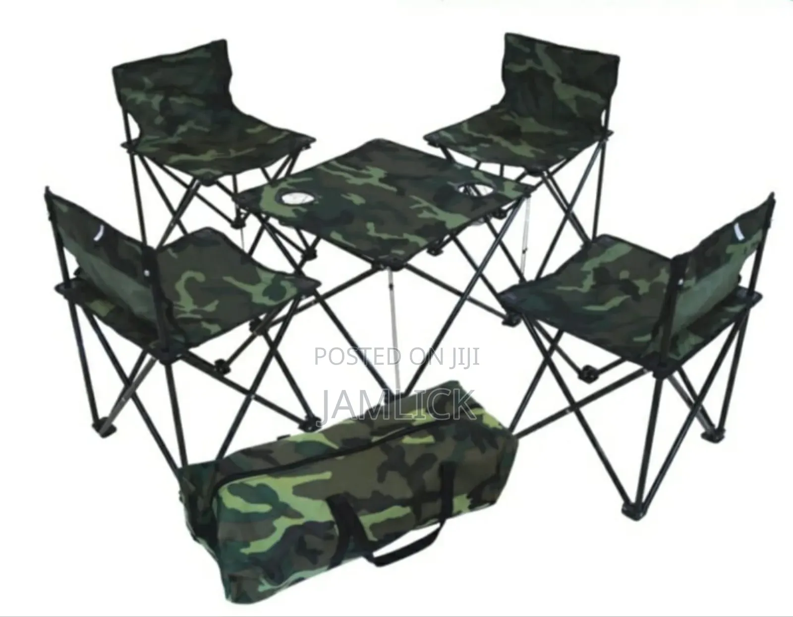 Camping/Outdoor Set – 4 Chairs + 1 Table –Sh