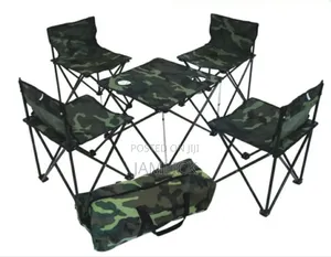 Camping/Outdoor Set – 4 Chairs + 1 Table –Sh