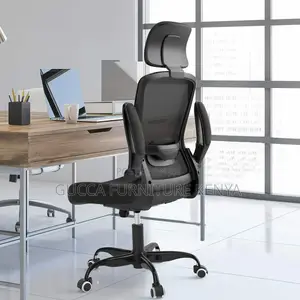 Ergonomic Home Desk Chair With Flip Arms