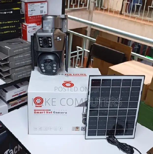 Wireless Solar Security Camera 4g - Dual Lens Hd V380 Pro