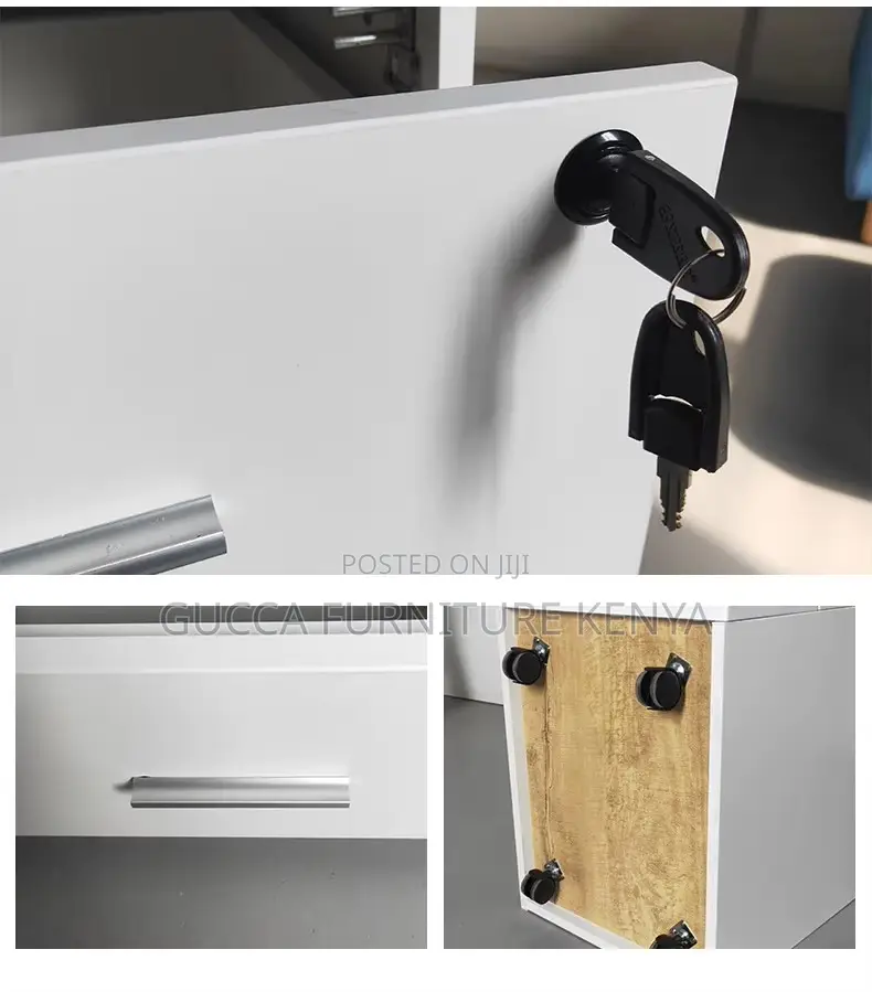 Customized Mobile Pedestal With 3-Drawers