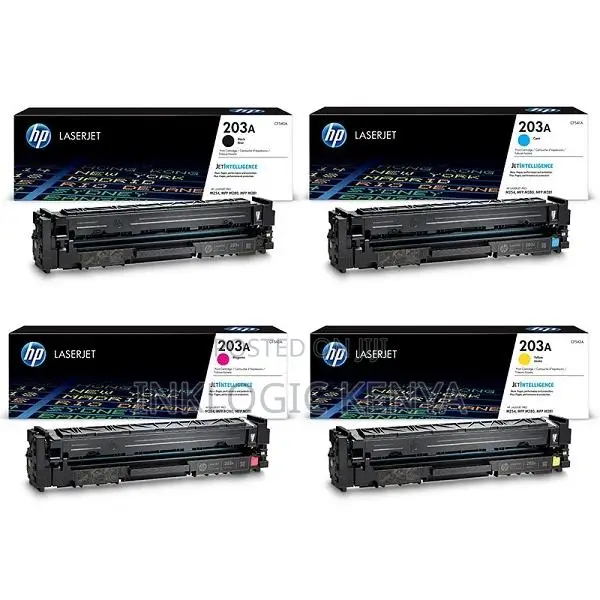 Hp 203a Black and Colour Toner Cartridges