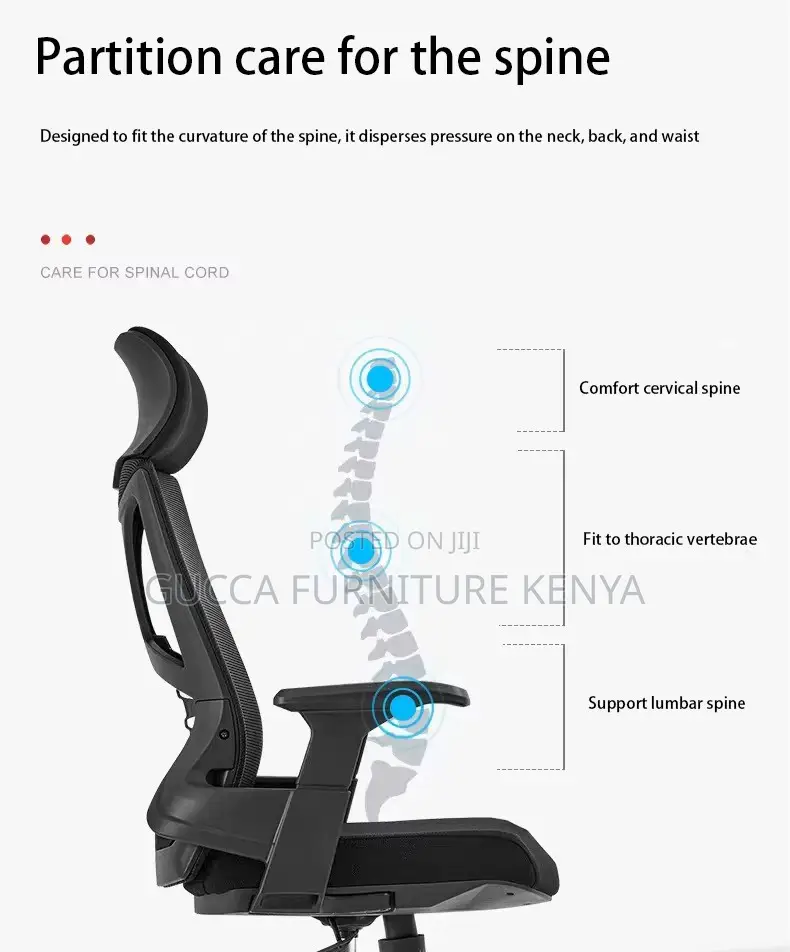 Ergonomic Swivel Study Office Chair With Arms