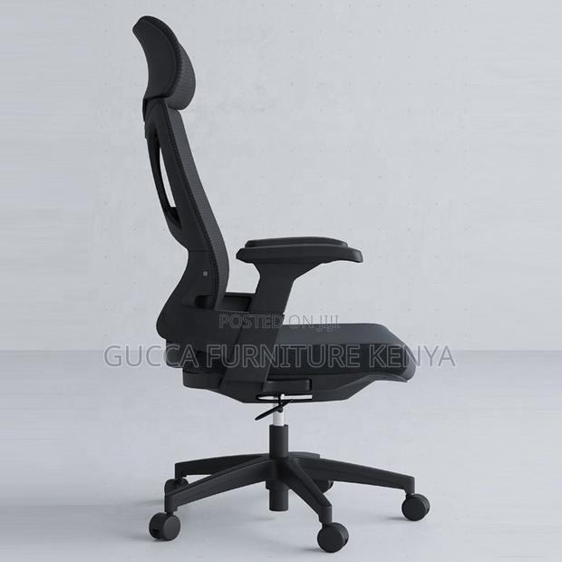 Ergonomic Swivel Study Office Chair With Arms - thumbnail 4