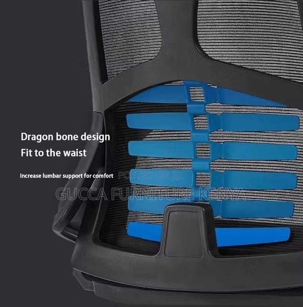 Ergonomic Swivel Study Office Chair With Arms - thumbnail 6