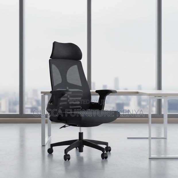 Ergonomic Swivel Study Office Chair With Arms - thumbnail 9