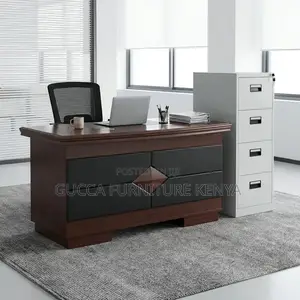 120cm Mahogany Writing Desk With Drawers