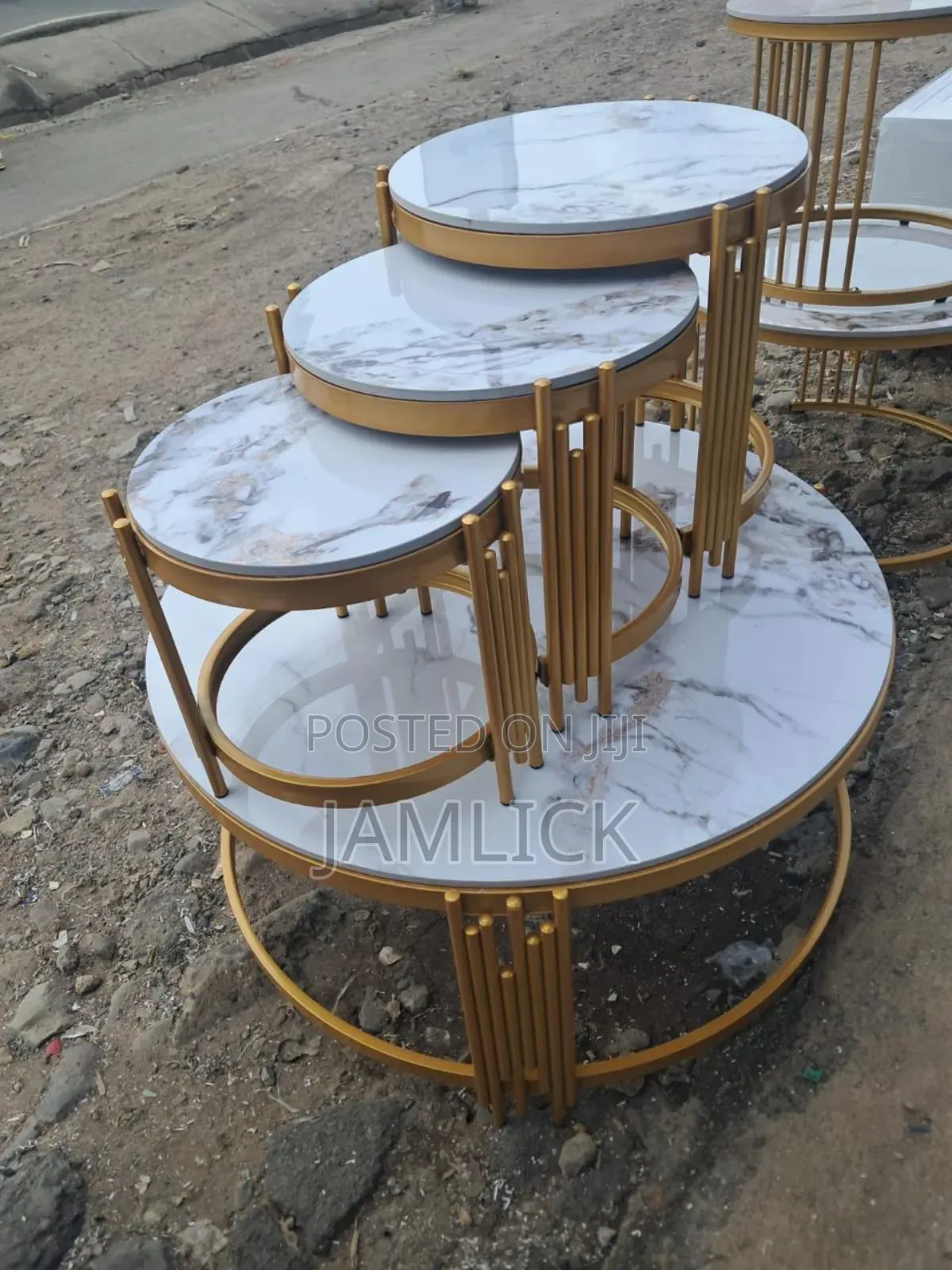 4-in-1 Executive Pure Marble Table –Dv