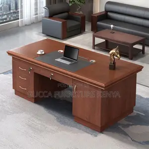 120cm Mahogany Writing Desk With Drawers
