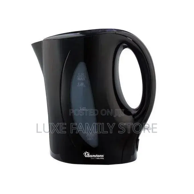 Black Ramtons 1.7l Corded Electric Kettle (Model Rm/594).