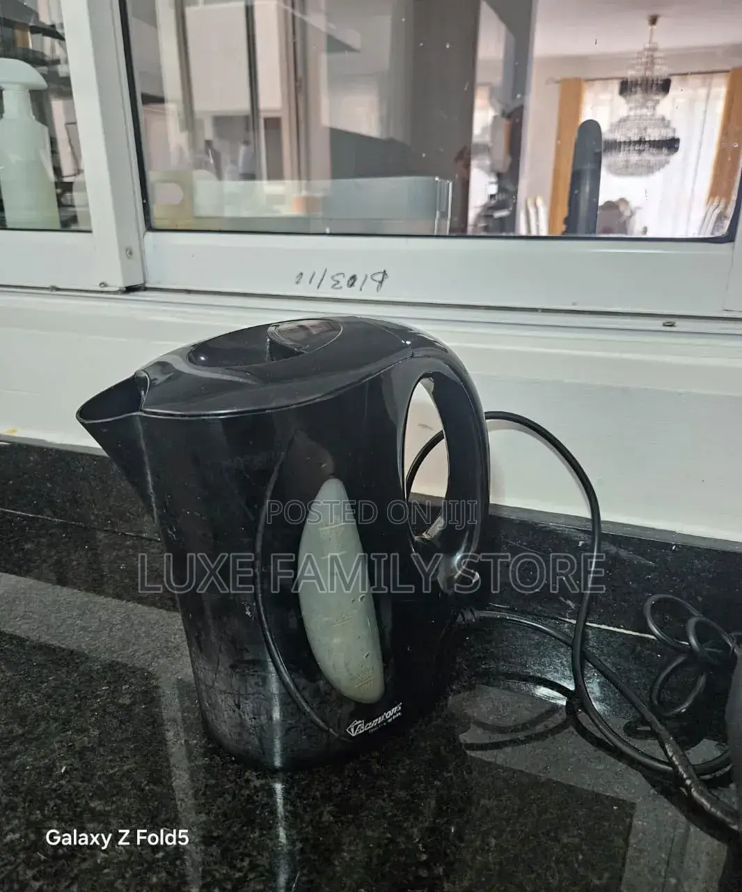 Black Ramtons 1.7l Corded Electric Kettle (Model Rm/594).