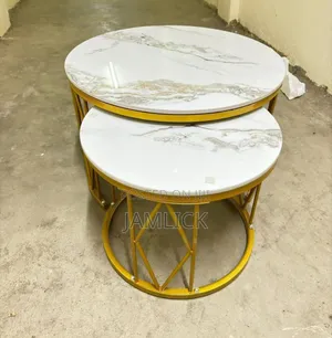 Modern Luxury 2-in-1 Pure Marble Nesting Tables – Dv