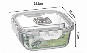 Large Capacity Borosilicate Glass Lunch Box / Food Storage Container