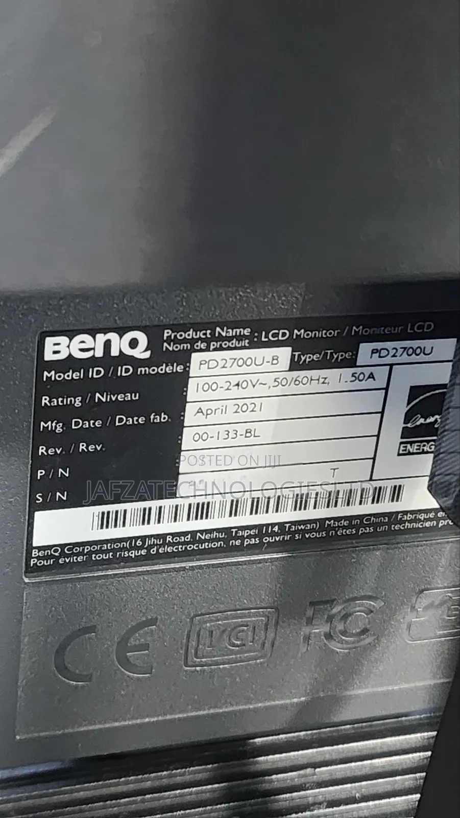 Benq Pd2700u 27- Inch Uhd SRGB Hdr10 Designer Monitor
