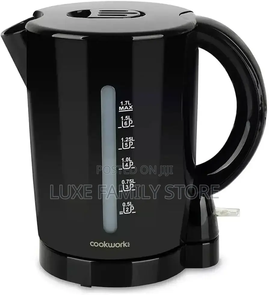 Cookworks Black 1.7l Electric Kettle.