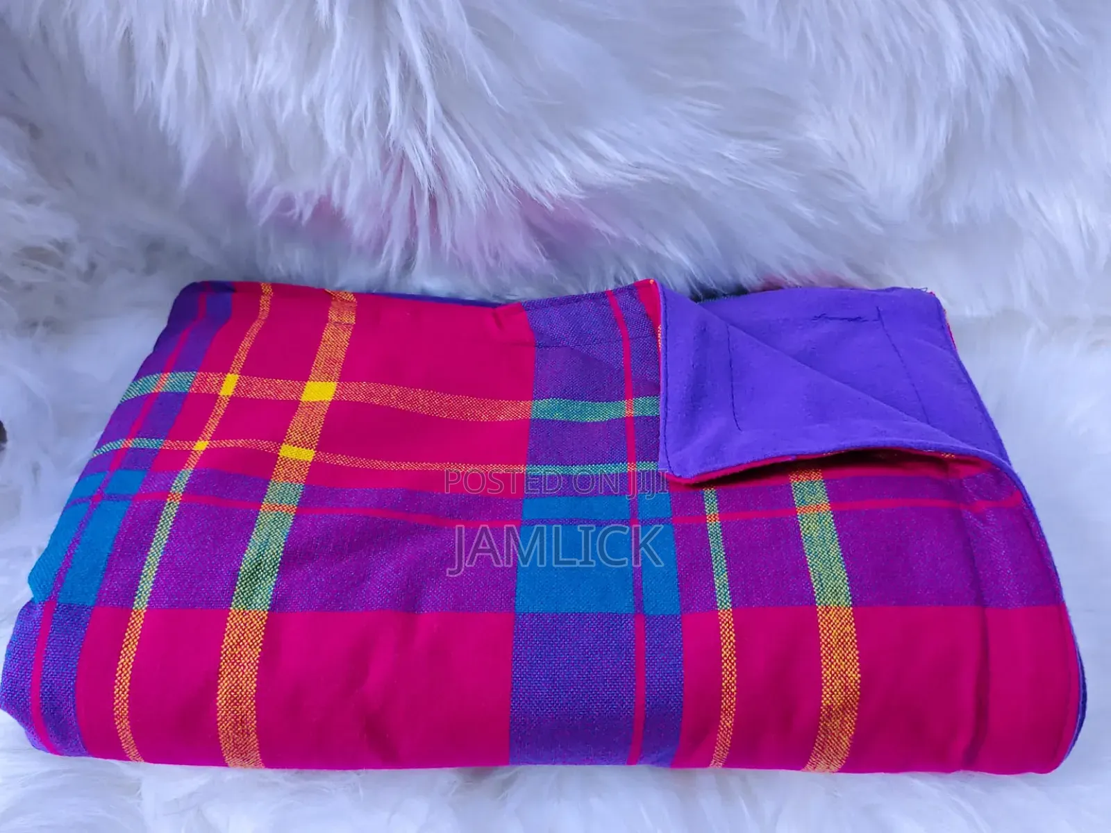 Checked Warm Masai Fleece – 150 × 200 Cm –Gw