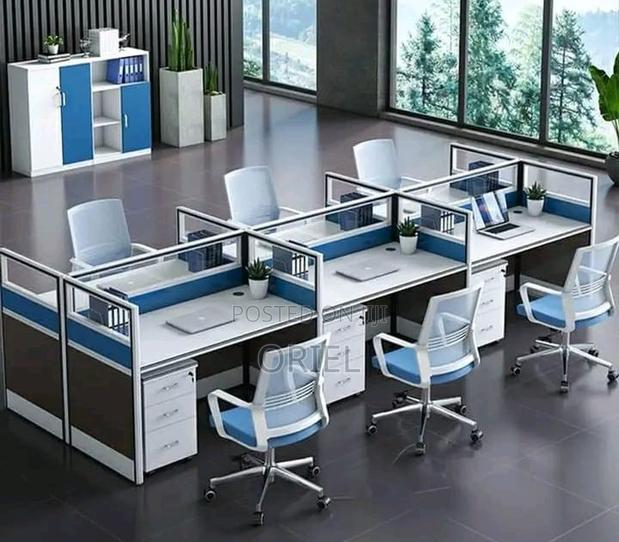 Office Workstation : 6-Way Office Working Collaborative Workstation - thumbnail 6