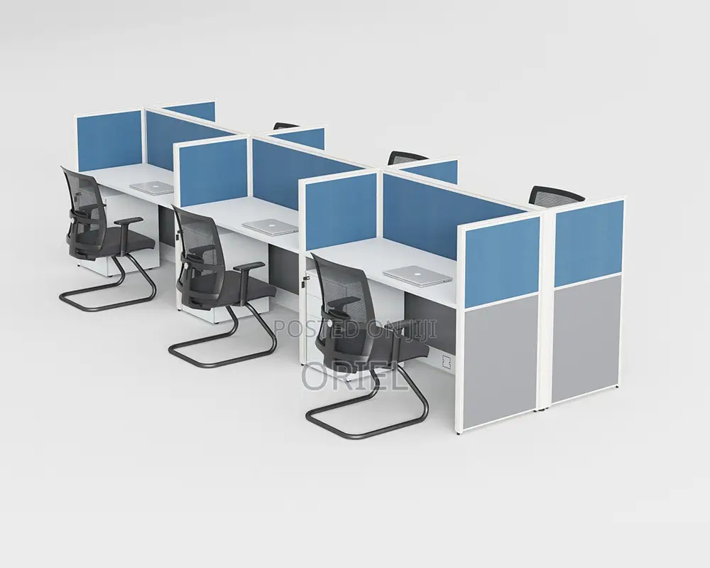 Office Workstation : 6-Way Office Working Collaborative Workstation