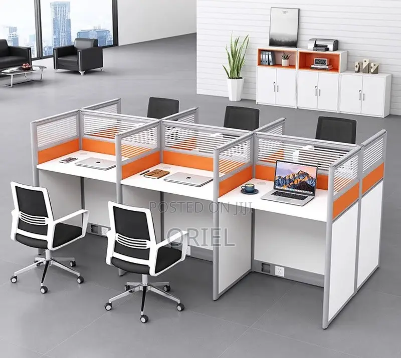 Office Workstation : 6-Way Office Working Collaborative Workstation