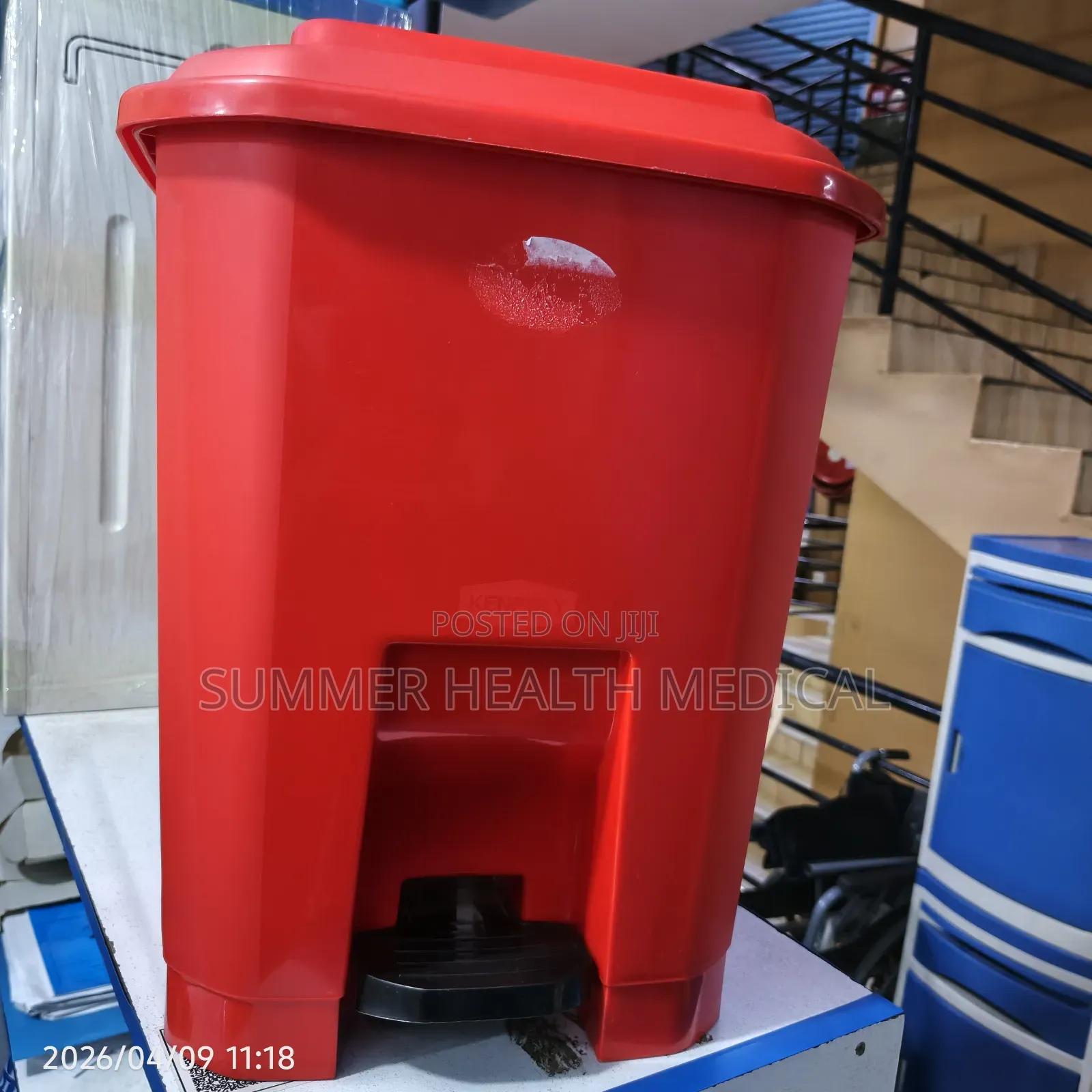 Heavy Duty Pedal Bins Color Coded