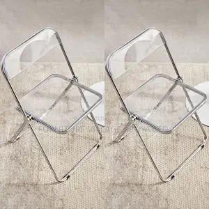 Outdoor Chairs; Fodable Clear Plastic Office/Home Chairs