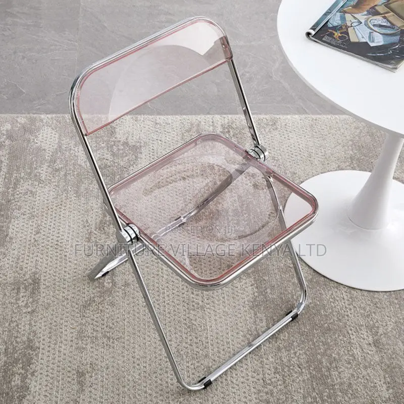 Outdoor Chairs; Fodable Clear Plastic Office/Home Chairs