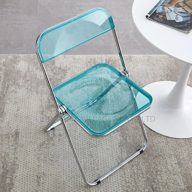 Outdoor Chairs; Fodable Clear Plastic Office/Home Chairs