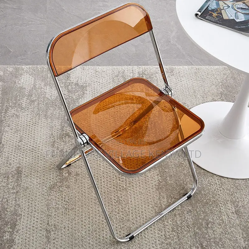 Outdoor Chairs; Fodable Clear Plastic Office/Home Chairs